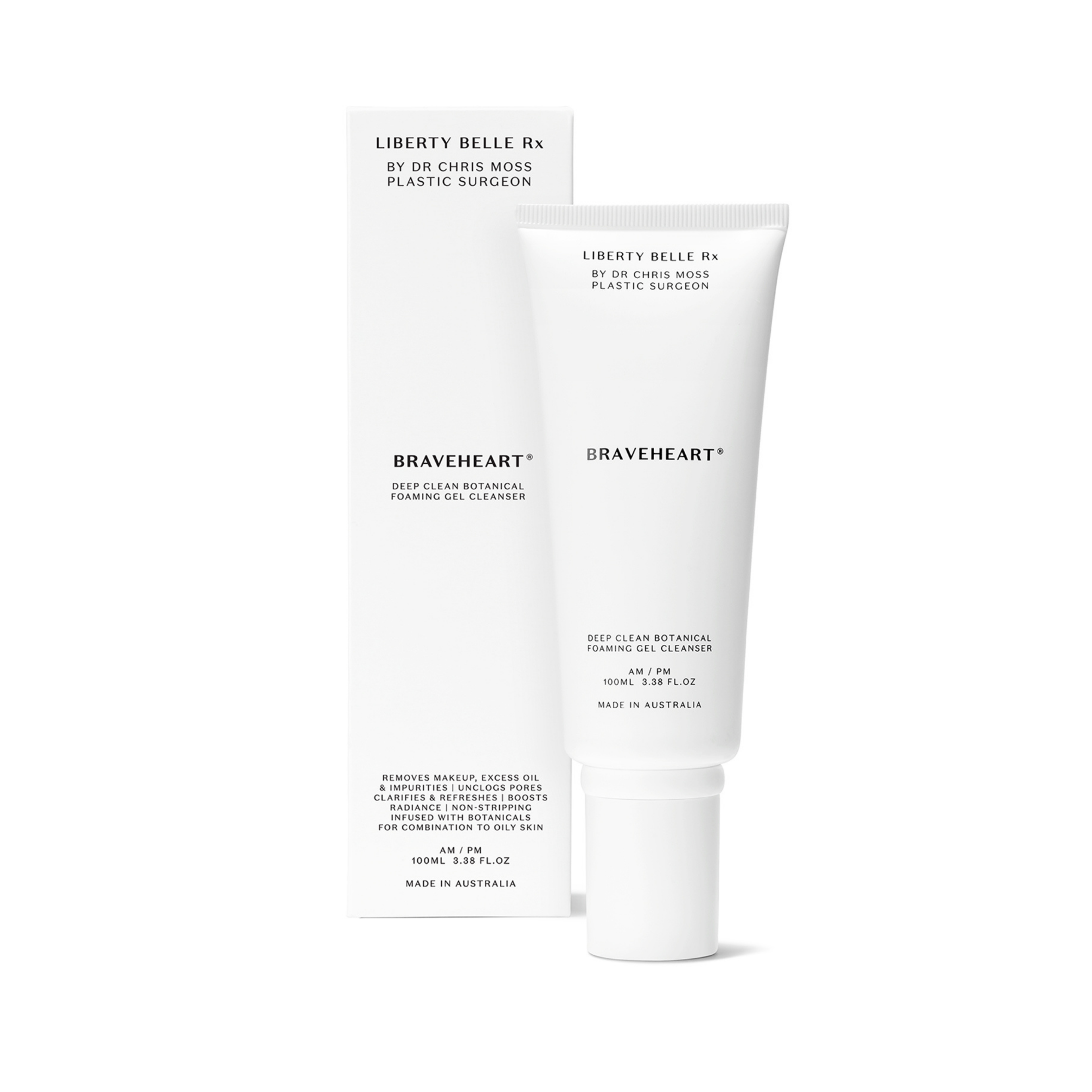 Braveheart® | Deep Clean Foaming Gel Cleanser | Liberty Belle Rx